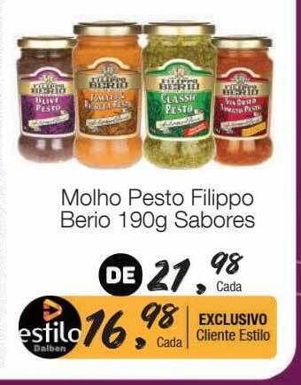 Supermercado Dalben Molho pesto filippo berio oferta