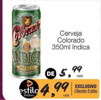 Supermercado Dalben Cerveja colorado indica oferta