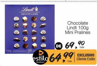 Supermercado Dalben Chocolate lindt mini pralines oferta