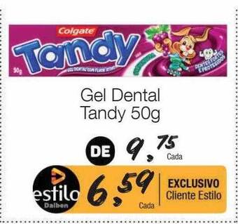Supermercado Dalben Gel dental tandy oferta