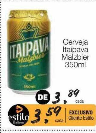 Supermercado Dalben Cerveja itaipava malzbier oferta