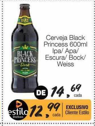 Supermercado Dalben Cerveja black princess ipa apa escura bock weiss oferta
