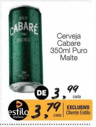 Supermercado Dalben Cerveja cabare puro malte oferta