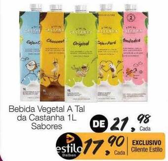 Supermercado Dalben Bebida vegetal a tal da castanha sabores oferta