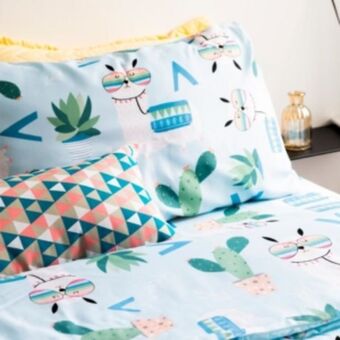 Vest Casa Fronha avulsa 47x65cm col vidaecor lhama pride blue vestcasa oferta
