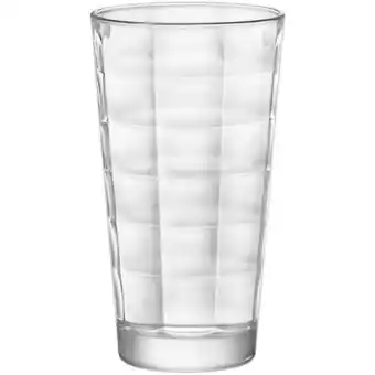 Pão de Açúcar Copo long drink vidro transparente 360ml bormioli rocco cube 14x8x8cm 6 peças oferta