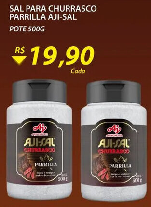 Sal para churrasco Parrilla Aji-sal 500g