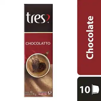 Serrano Supermercado Café 3 corações cápsulas chocolatto 110g oferta