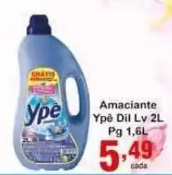 Rossi Supermercado Amaciante Ype Dil Lv 2L Pg 1.6L oferta