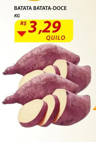 Batata Batata doce 1kg oferta na Assaí Atacadista