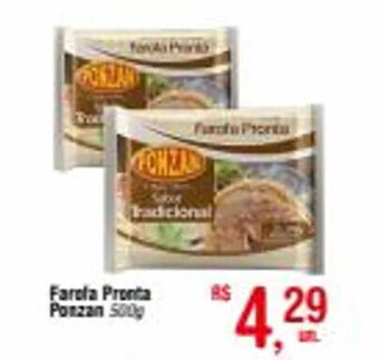 Fort Atacadista Farofa Pronta Ponzan 500g oferta
