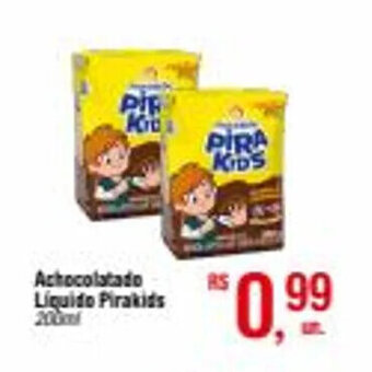 Fort Atacadista Achocolatado Liquido Pirakids 200ml oferta