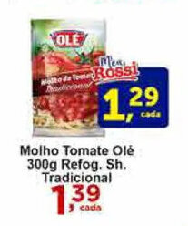 Rossi Supermercado Molho Tomate Ole 300g Refog. Sh. Tradicional oferta