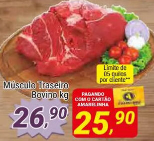 Musculo Traseiro Bovino 1kg