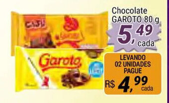 Amarelinha supermercados Chocolate Garoto 80g oferta