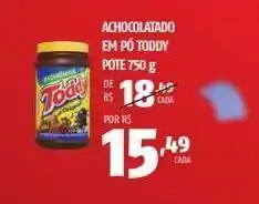 Achocolatado em pó toddy 750g