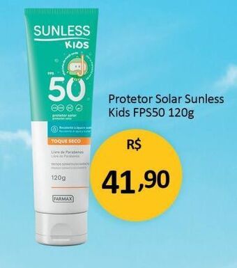 GBarbosa Protetor solar sunless kids fps50 120g oferta