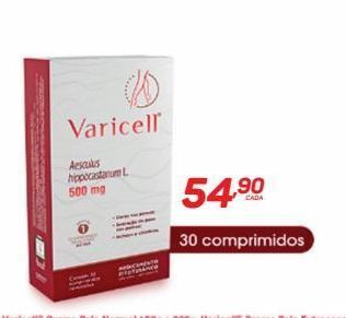 GBarbosa Varicell 500mg c/ 30 comprimidos oferta