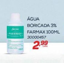 GBarbosa Água boricada 3% farmax 100ml oferta