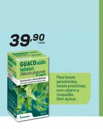 GBarbosa Guaco edulito herbarium 81,5mg/ml 120ml cada oferta