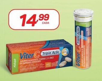 Viter c tripla ação 10 comprimidos efervescentes