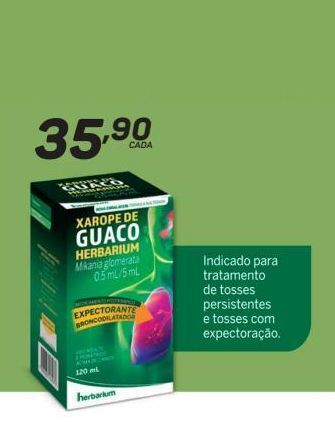Xarope de guaco herbarium 120ml