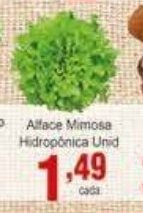 Rossi Supermercado Alface Mimosa Hidroponica unid oferta