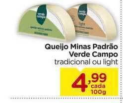 Carrefour Bairro Queijo Minas Padrão Verde Campo 100g oferta