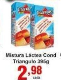 Rossi Supermercado Mistura Lactea Cond Triangulo 395g oferta