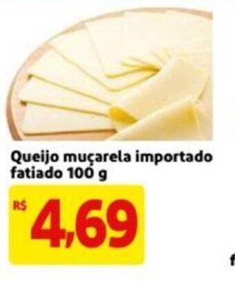 Extra Supermercado Queijo mucarela importado fatiado 100g oferta