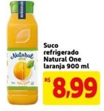 Extra Supermercado Suco refrigerado Natural One Laranja 900ml oferta