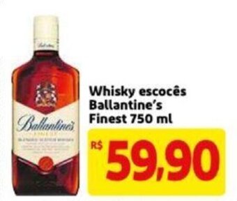 Extra Supermercado Whisky escoces Ballantine's Finest 750ml oferta