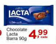 Rossi Supermercado Chocolate lacta Barra 90g oferta