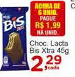 Rossi Supermercado Choc. Lacta Bis Xtra 45g oferta