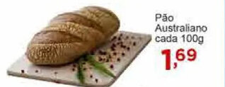 Rossi Supermercado Pao Australiano cada 100g oferta
