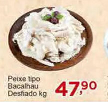 Rossi Supermercado Peixe tipo Bacalhau Desfiado 1kg oferta