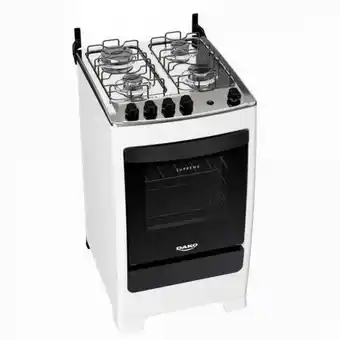 Carrefour Fogão a gás de piso 4 bocas dako supreme mesa de inox oferta