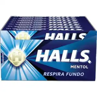 Atacadão Bala sabor mentol caixa 21 unidades - halls oferta