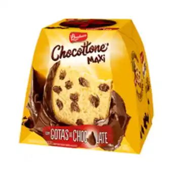 Supermercados Pague Menos Chocottone bauducco maxi gotas de chocolate 500g oferta