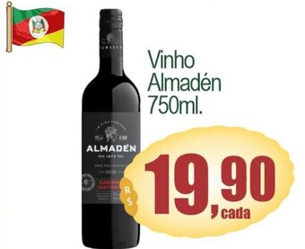 Super Apolo Vinho Almaden 750ml oferta