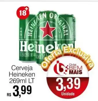 Supermercado Bem Barato Cerveja Heineken 269ml lata oferta