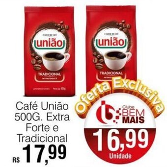 Supermercado Bem Barato Cafe Uniao 500g Extra Forte e tradicional oferta