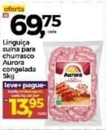 Linguica Suina Para Churrasco Aurora cong. 5kg