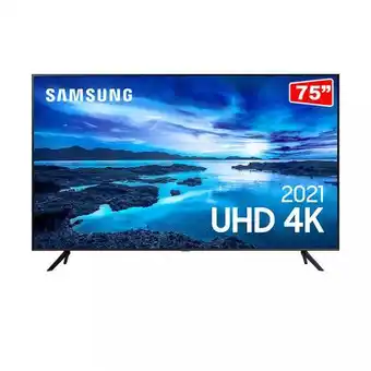Carrefour Smart tv samsung 75 polegadas uhd 4k 75au7700 oferta