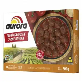 Rede Top Almôndegas de carne bovina aurora 500g oferta