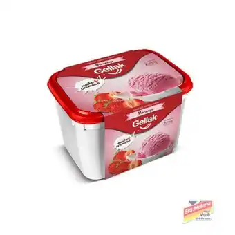 Sorvete gellak morango pote 2 litros