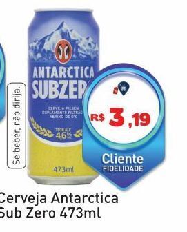 Tonin Superatacado Cerveja antarctica sub zero 473ml oferta