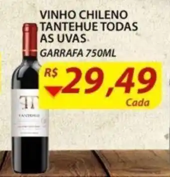 Assaí Atacadista Vinho Chileno Tantehue Todas As Uvas 750ml oferta