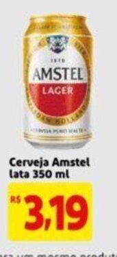 Extra Supermercado Cerveja Amstel lata 350ml oferta
