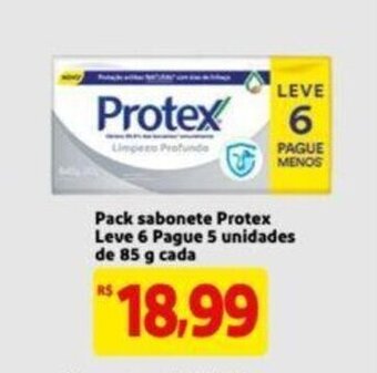 Extra Supermercado Pack Sabonete Protex 85g leve 6 pague 5 tipos oferta